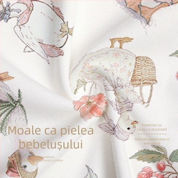 Sac de dormit pentru copii, patru anotimpuri, material din bumbac pur 95%+, căptușeală 95%+, umplutură bumbac catifelat, potrivit pentru 1–3 ani