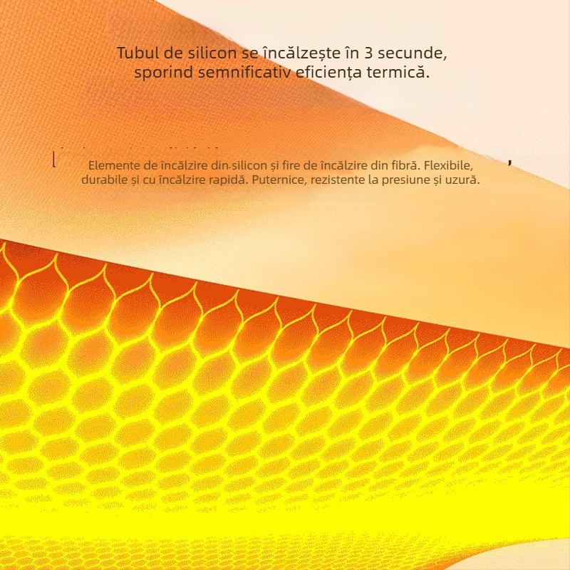 Perna pentru șaunul de cărucior cu încălzire electrică, material bean velvet, sursă de energie portabilă pentru iarnă