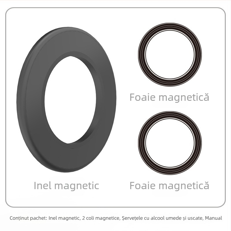 Suport magnetic pentru tabletă/telefon – montaj pe perete, aderență magnetică, HST-magnetic, model Magnetic Ring