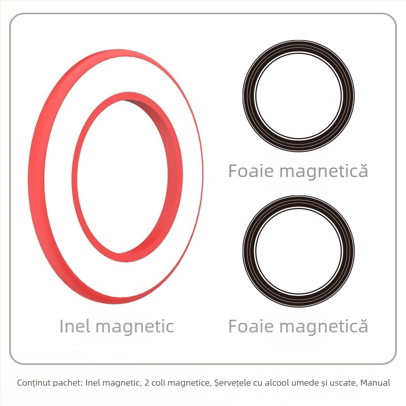 Suport magnetic pentru tabletă/telefon – montaj pe perete, aderență magnetică, HST-magnetic, model Magnetic Ring