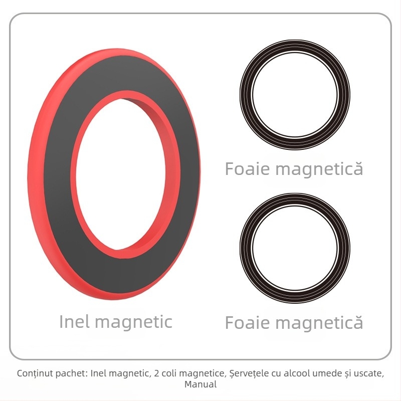 Suport magnetic pentru tabletă/telefon – montaj pe perete, aderență magnetică, HST-magnetic, model Magnetic Ring
