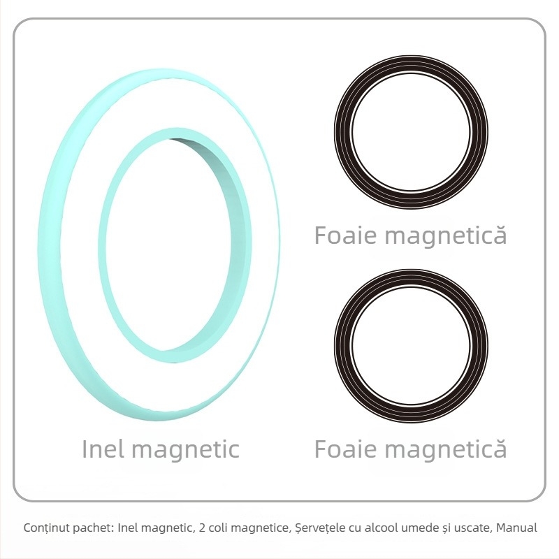 Suport magnetic pentru tabletă/telefon – montaj pe perete, aderență magnetică, HST-magnetic, model Magnetic Ring