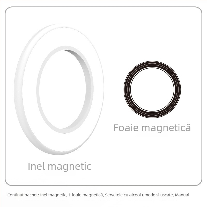Suport magnetic pentru tabletă/telefon – montaj pe perete, aderență magnetică, HST-magnetic, model Magnetic Ring