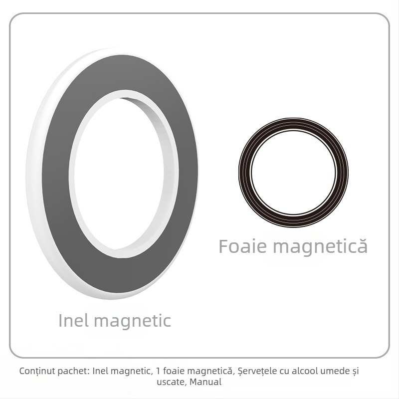 Suport magnetic pentru tabletă/telefon – montaj pe perete, aderență magnetică, HST-magnetic, model Magnetic Ring
