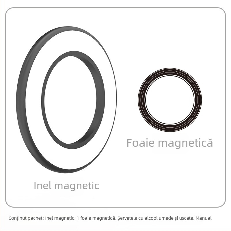 Suport magnetic pentru tabletă/telefon – montaj pe perete, aderență magnetică, HST-magnetic, model Magnetic Ring