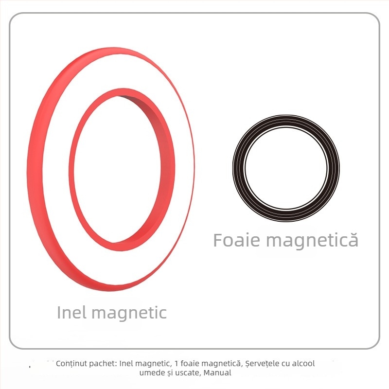 Suport magnetic pentru tabletă/telefon – montaj pe perete, aderență magnetică, HST-magnetic, model Magnetic Ring