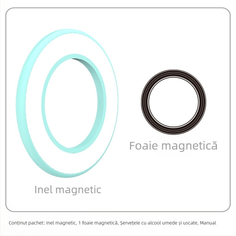 Suport magnetic pentru tabletă/telefon – montaj pe perete, aderență magnetică, HST-magnetic, model Magnetic Ring