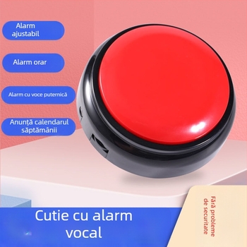 Ceas vorbitor cu volum reglabil, calendar, alimentat cu baterie, mișcare electronică, carcasă din plastic