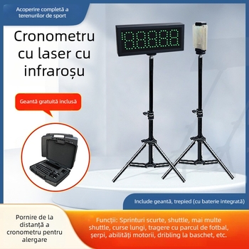 Cronometru electronic infraroșu cu senzor automat, wireless, alimentare cu baterii, afișaj digital, cronometrare pentru atletism