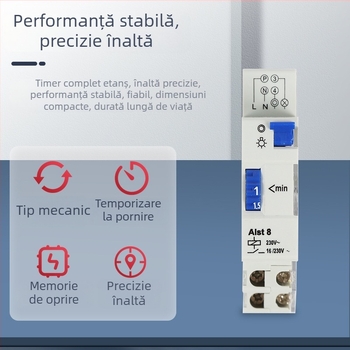 Timer mecanic ALST8 TM-ST1 TM-ST7, întrerupător temporizator de șapte minute