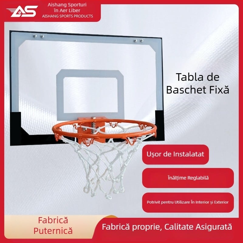 Coș de baschet montat pe perete pentru copii - cadru din PVC, 1,6 kg, model A011, antrenament acasă/grădiniță