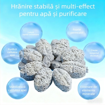 Media ceramic pentru filtru de acvariu – 500 g, pentru pești de apă dulce, Brand Magic World/Master Shencai