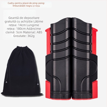 Suport pentru plasă de tenis de masă – Îmbunătățit, Portabil și Retractabil; ABS+PE; Brand Spannande; Potrivit pentru tenis de masă și tenis cu pene
