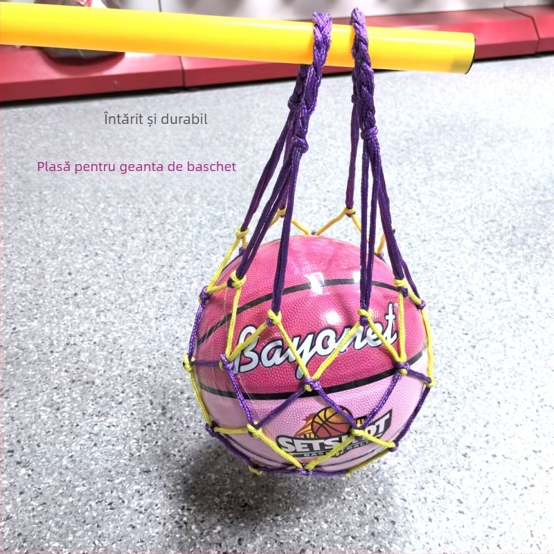 Geantă de baschet cu design plasă țesută, depozitare portabilă, material: altul, pentru baschet