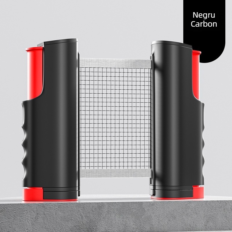 Suport pentru plasă de tenis de masă - portabil, autonom, telescopic, plasă centrală, pentru exterior, material ABS