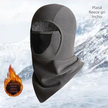 Mască de ciclism cu căptușeală de iarnă, protecție facială împotriva frigului, unisex, material ORI velur