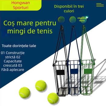 Colector automat de mingi de tenis pe cărucior - procesare personalizabilă; potrivit pentru fitness, sporturi în aer liber, tenis și badminton și alte jocuri cu mingi