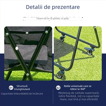 Căruț portabil pliabil pentru colectarea mingilor de tenis, pickleball și baseball – capacitate mare, cadru din PVC și țevi de fier, OEM Personalizare, Huizhou, Guangdong