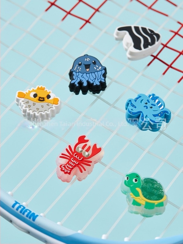 Absorber de șoc pentru racheta de tenis – silicon, îngroșat, durabil, seria marină, model T052