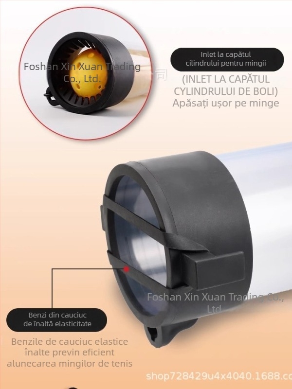 Colector retractabil de mingi de tenis, construcție din plastic, pentru tenis, portabil