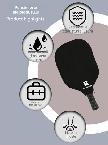 Geantă POWKIDDY de depozitare pentru rachetă de tenis — Material: Diving fabric; Potrivit pentru: Tenis; Personalizare: Da; Mărci private: Da; Marcă: POWKIDDY