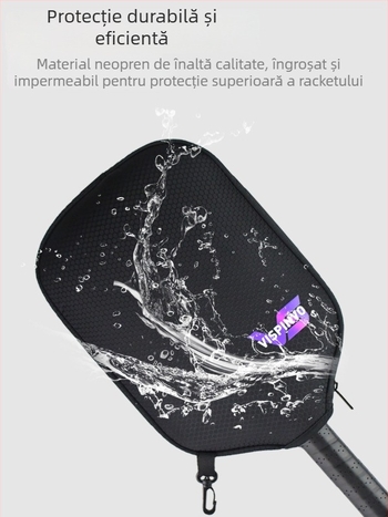 Vispinvo husă pentru rachetă de pickleball – poliester, 600D, model carouri, husă protecție