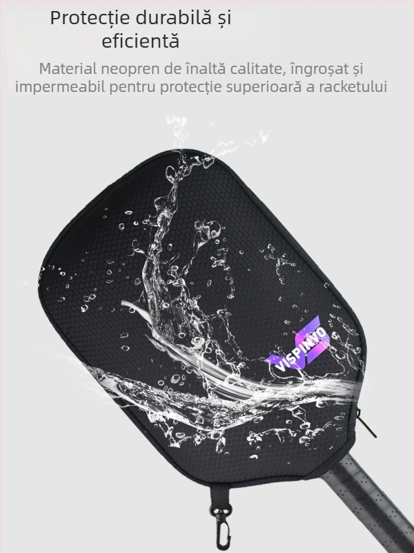 Vispinvo husă pentru rachetă de pickleball – poliester, 600D, model carouri, husă protecție