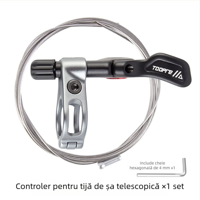 TOOPRE bicicletă țeavă telescopică a șeii cu control cablu pentru ridicare și reglare