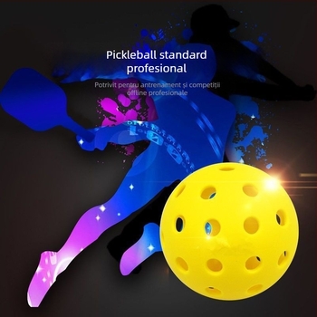 Minge pickleball standard pentru interior și exterior, cu reacție înaltă, potrivită pentru începători
