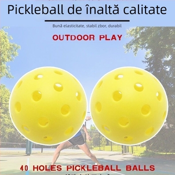 Minge pickleball standard pentru interior și exterior, cu reacție înaltă, potrivită pentru începători