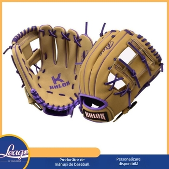 Mănușă de baseball pentru infild din piele de porc, pentru antrenament, echipament softball; pentru mâna dreaptă/stânga; logo brodat; personalizare disponibilă