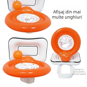 Joc aruncare la coșul de baschet — Vanderford, din PVC, joc interactiv pentru familie, dezvoltă coordonarea mână-ochi, potrivit pentru copii 7–14 ani