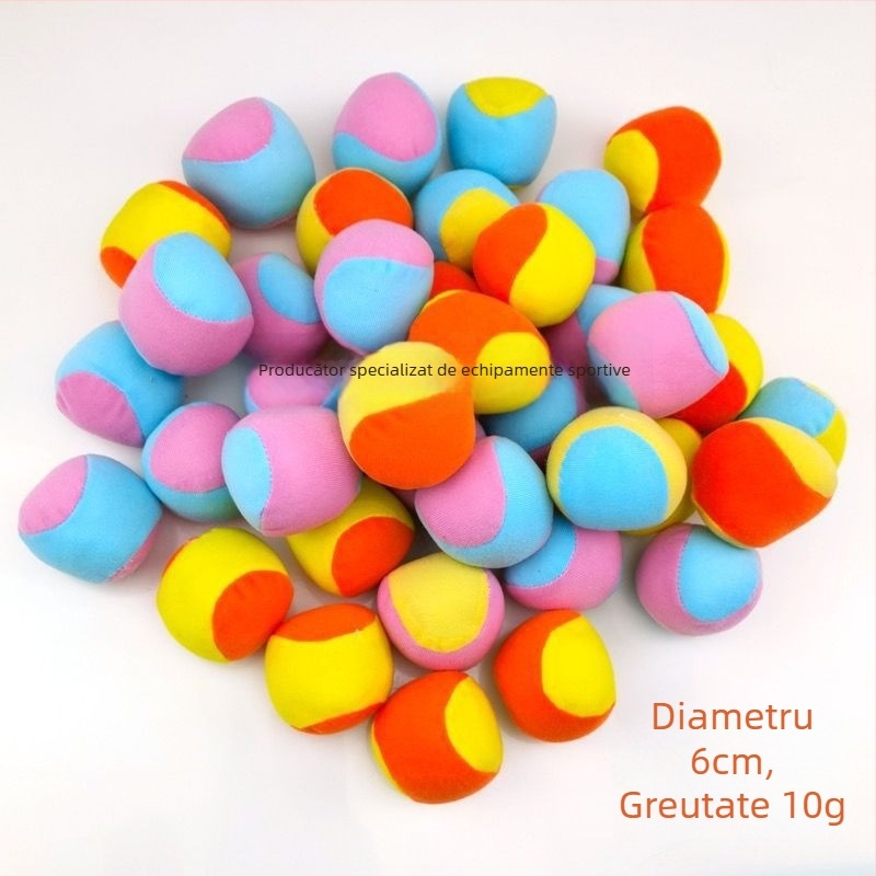 Minge plușată pentru aruncat, cu bilă lipicioasă pentru antrenament senzorial — minge mică din material textil pentru sugari și copii 0-3 ani; material: pluș; dezvoltare senzorială