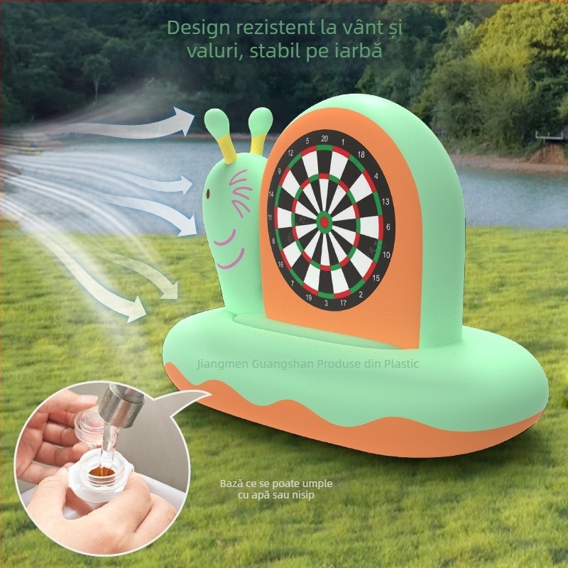 Țintă gonflabilă în formă de melc — joc de aruncare din PVC pentru copii 4–6 ani