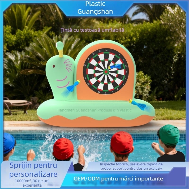 Țintă gonflabilă în formă de melc — joc de aruncare din PVC pentru copii 4–6 ani