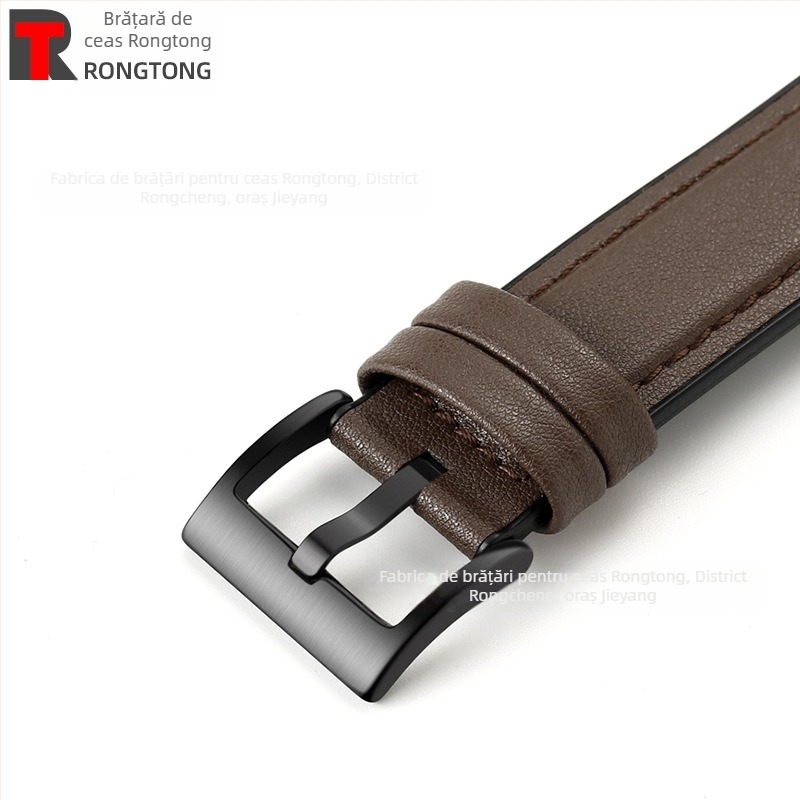 Brățară pentru Apple Watch din silicon și piele microfibră, hibride, 22 mm, 25 g, compatibilă cu Apple Watch 8/SE/7/6/5