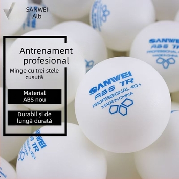 Bile de ping-pong ABS 3D – cu 40+ cusături, pentru antrenament și competiție, pachet de 100 bucăți