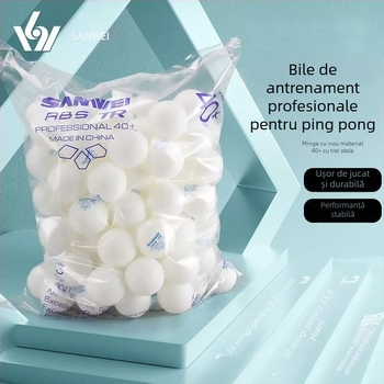Bile de ping-pong ABS 3D – cu 40+ cusături, pentru antrenament și competiție, pachet de 100 bucăți