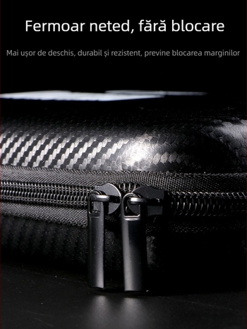 Kokutaku husă rigidă pătrată pentru rachete de tenis de masă, capacitate mare, portabilă, impermeabilă, material Oxford cloth