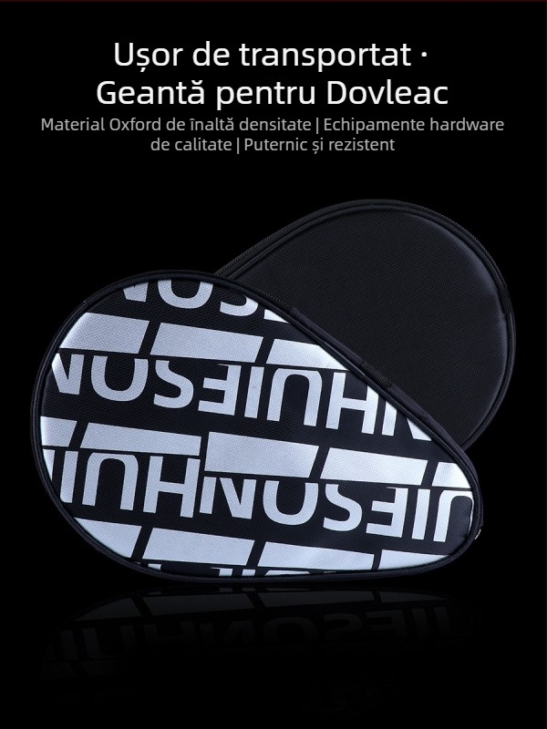 Geantă pentru paleta de ping-pong Huieson/huisheng — material Oxford, logo imprimat, stil rucsac, accesorii sportive pentru tenis de masă