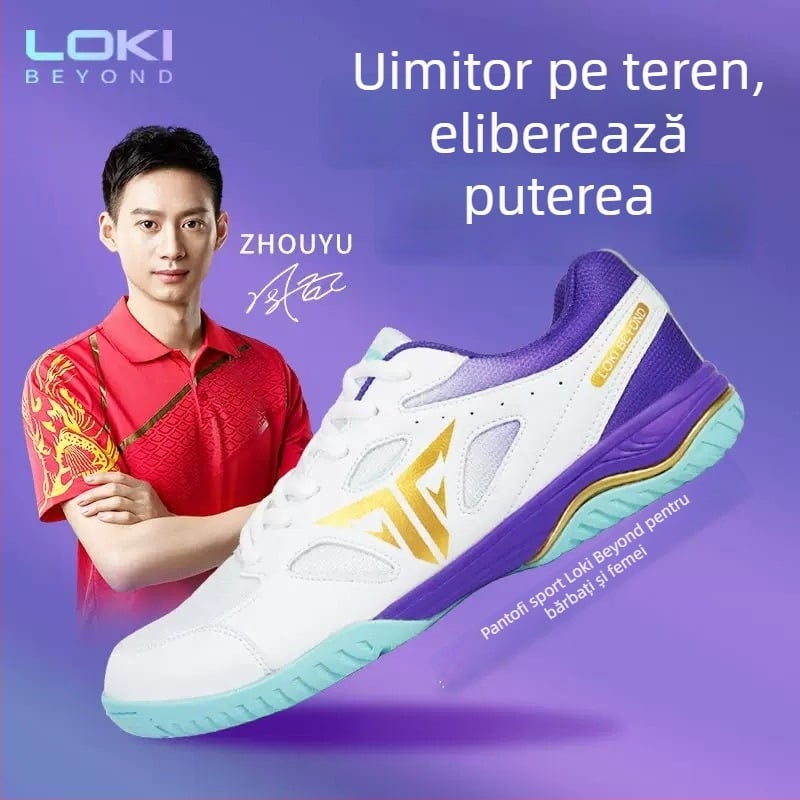 Pantofi de tenis de masă Stinger pentru adulți, unisex, talpă din tendoane de vită