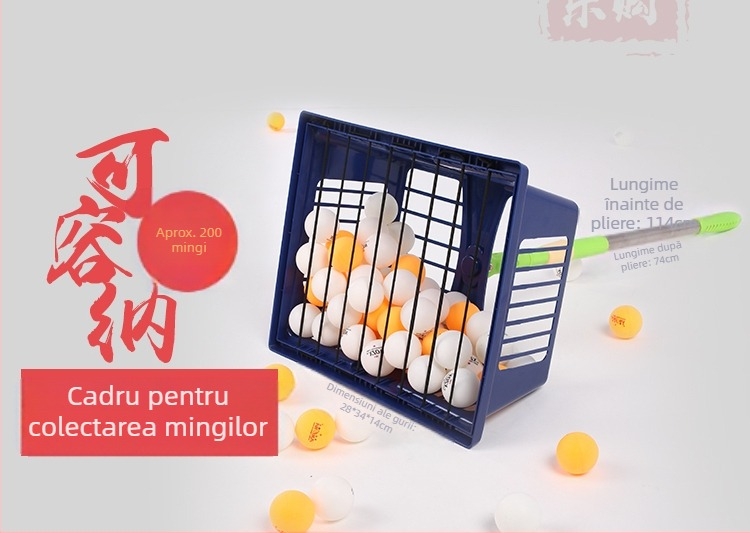 Mașină de adunat mingi de ping-pong, capacitate mare, ușoară, material: floare de mătase