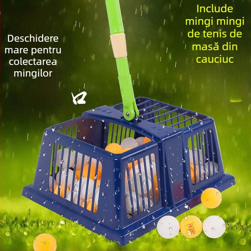 Mașină de adunat mingi de ping-pong, capacitate mare, ușoară, material: floare de mătase