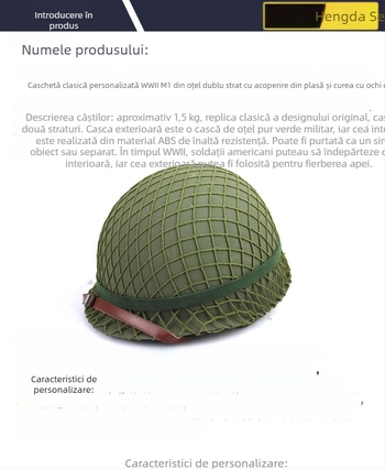 Cască M1 din oțel pentru ciclism, procesare personalizabilă și logo tipărit, etichetă privată licențiată
