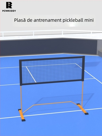 Rețea de antrenament pickleball 2-în-1, pentru exterior și interior; materiale: țevi din fier/poliester/pânză Oxford; Brand: Devils