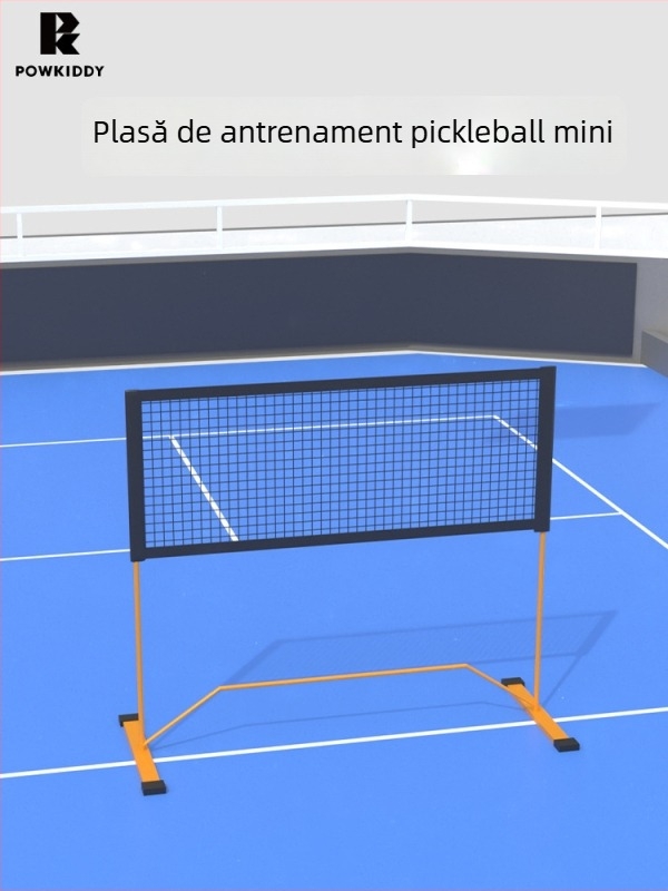 Rețea de antrenament pickleball 2-în-1, pentru exterior și interior; materiale: țevi din fier/poliester/pânză Oxford; Brand: Devils