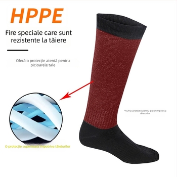 Șosete lungi outdoor HPPE Nivel 5 anti-tăiere, anti-alunecare, rezistente la uzură | Brand: Qianbo du; Utilizare: drumeții, alpinism, scufundări, surfing