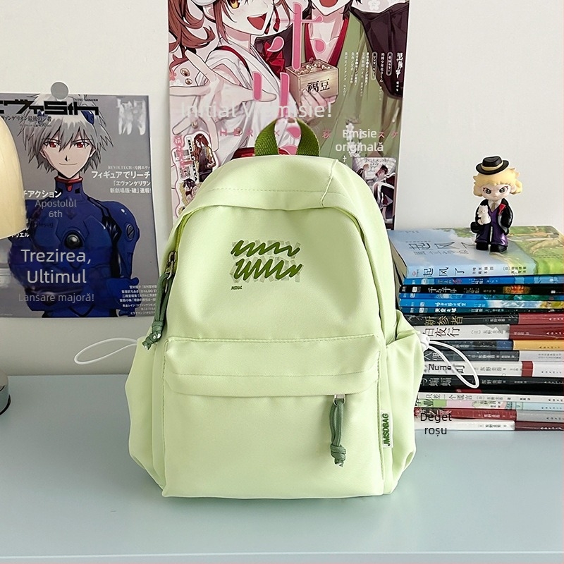 Rucsac școlar unisex din nylon, bretele cu pernă de aer, compatibil laptop 13 inch, capacitate sub 20 L, stil de relaxare