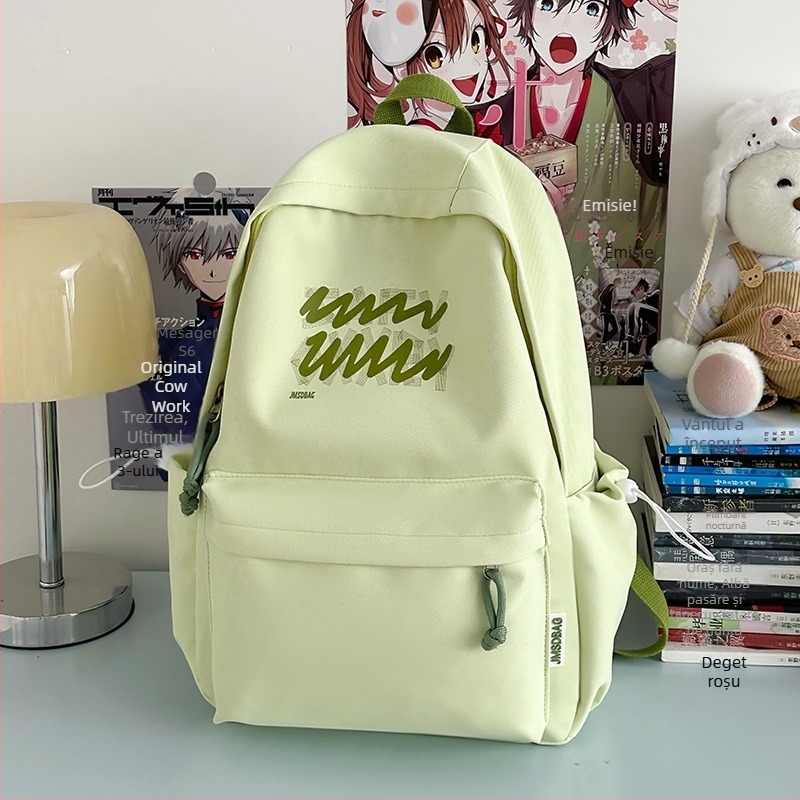 Rucsac școlar unisex din nylon, bretele cu pernă de aer, compatibil laptop 13 inch, capacitate sub 20 L, stil de relaxare