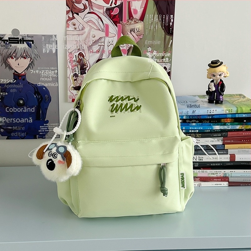 Rucsac școlar unisex din nylon, bretele cu pernă de aer, compatibil laptop 13 inch, capacitate sub 20 L, stil de relaxare